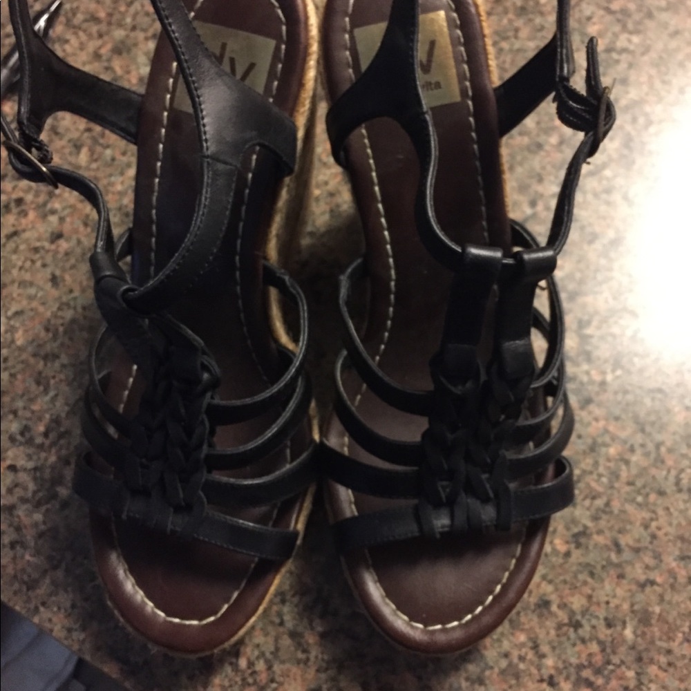 Dolce Vita Black Size 8 1/2 Wedges.